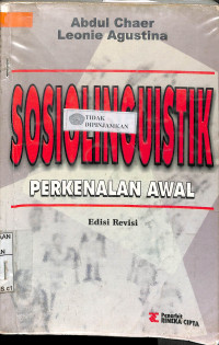 SOSIOLINGUISTIK : Perkenalan Awal