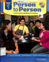 PERSON TO PERSON: Communicate And Listening Skills (Student Book 1)