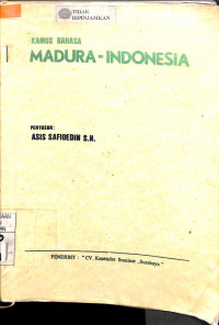 KAMUS BAHASA MADURA-INDONESIA