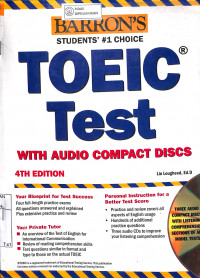 TOEIC TEST OF ENGLISH FOR INTERNATIONAL COMMUNICATION