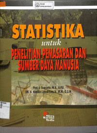 STATISTIKA UNTUK PENELITIAN PEMASARAN DAN SUMBER DAYA MANUSIA