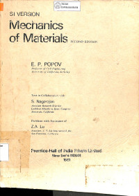 MECHANICS OF MATERIALS: Second Edition