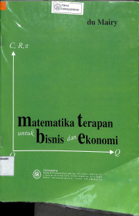 MATEMATIKA TERAPAN UNTUK  BISNIS DAN EKONOMI