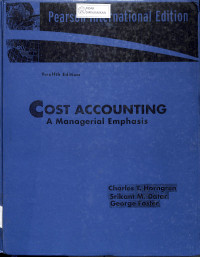 COST ACCOUNTING A.MANAGERIAL EMPHASIS