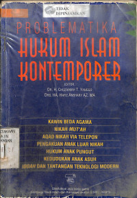 PROBLEMATIKA HUKUM ISLAM KONTEMPORER