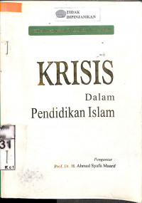 KRISIS DALAM PENDIDIKAN ISLAM