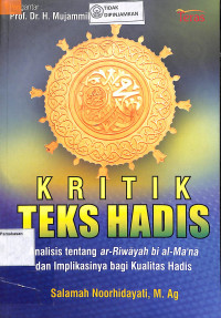 KRITIK TEKS HADIS