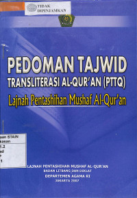 PEDOMAN TAJWID TRANSLITERASI AL-QUR'AN (PTTQ)