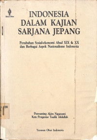 INDONESIA DALAM KAJIAN SARJANA JEPANG