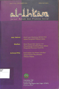 AL-IHKAM : Jurnal Hukum dan Pranata Sosial Vol. III No. 2 Desember 2008