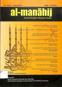 AL-MANAHIJ : Jurnal Kajian Hukum Islam Vol. V No. 1 Januari 2011