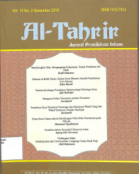 AL-TAHRIR : Jurnal Pemikiran Islam Vol. 10 No. 2 Desember 2010