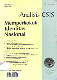 ANALISIS CSIS : Memperkokoh Identitas Nasional Vol.34 No. 1 Maret 2005