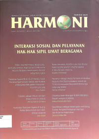 HARMONI : Jurnal Multikultural & Multireligius Volume 14 Nomor 1 Januari-April  2015