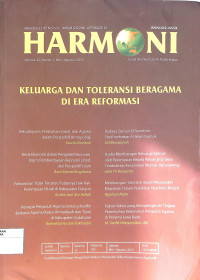 HARMONI : Jurnal Multikultural & Multireligius Volume 12 Nomor 2 Mei-Agustus 2013