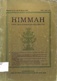 HIMMAH: Jurnal Ilmiah Keagamaan Dan Kemasyarakatan Vol. IV edisi 9 januarai 2003