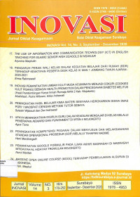 INOVASI : Jurnal Diklat Keagamaan Vol. 14 No. 3 September - Desember 2020