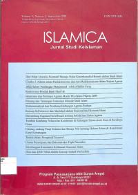 ISLAMICA : Jurnal Studi Keislaman Volume 5 Nomor 1 September 2010