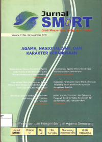 JURNAL SMART : Studi Masyarakat Religi dan Tradisi Volume 01 No. 02 Desember 2015