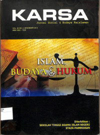 KARSA : Jurnal Sosial & Budaya Keislaman Vol. 20 No. 2 Desember 2012