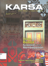 KARSA : Jurnal Sosial & Budaya Keislaman Vol. XIX No. 1 April 2011