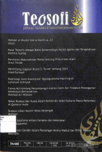 TEOSOFI : Jurnal Tasawuf dan Pemikiran Islam Vol. 03 No. 1 Juni 2013