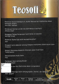 TEOSOFI : Jurnal Tasawuf Dan Pemikiran Islam Vol. 3 no. 2 Desember 2013