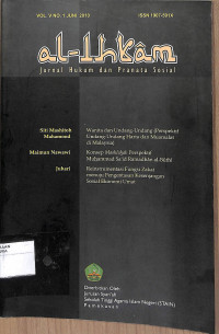 AL-IHKAM : Jurnal Hukum dan Pranata Sosial Vol. V No. 1 Juni 2010