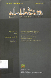 Al-Ihkam: Jurnal Hukum dan pranata Vol. V No. 2 Desember  2010