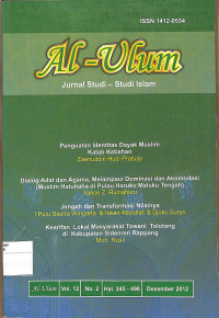 AL-ULUM: Jurnal Studi-Studi Islam Vol. 12 No. 2 Desember 2012