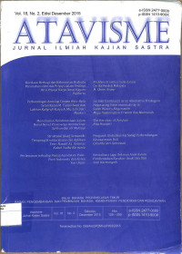 ATAVISME: Jurnal Ilmiah Kajian Sastra Vol. 8 No. 2 Desember 2015