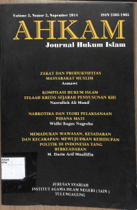 AHKAM : Journal Hukum Islam, Volume 2, Nomor 2, Nopember 2014